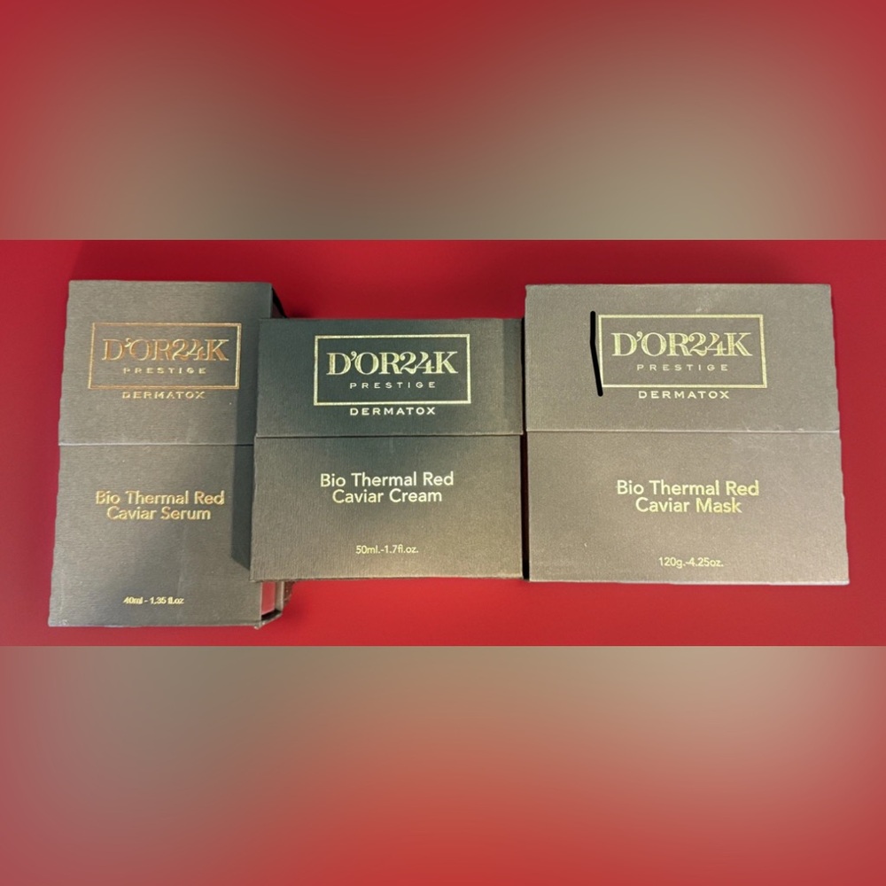 D’or 24K Bio Thermal Red Caviar Cream, Serum and Mask